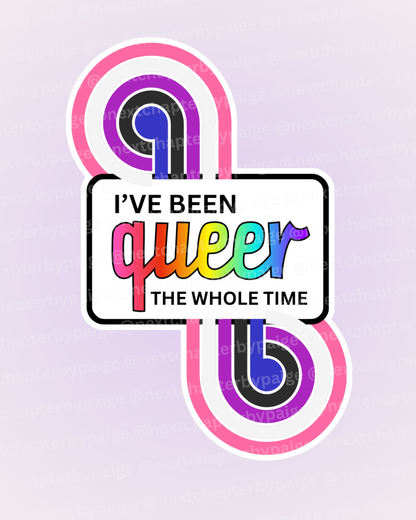 Genderfluid "Queer The Whole Time" Sticker