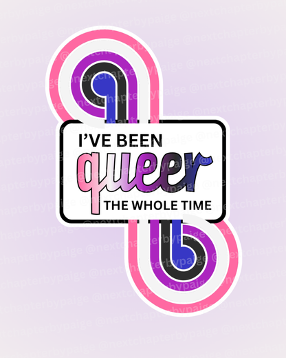 Genderfluid "Queer The Whole Time" Sticker