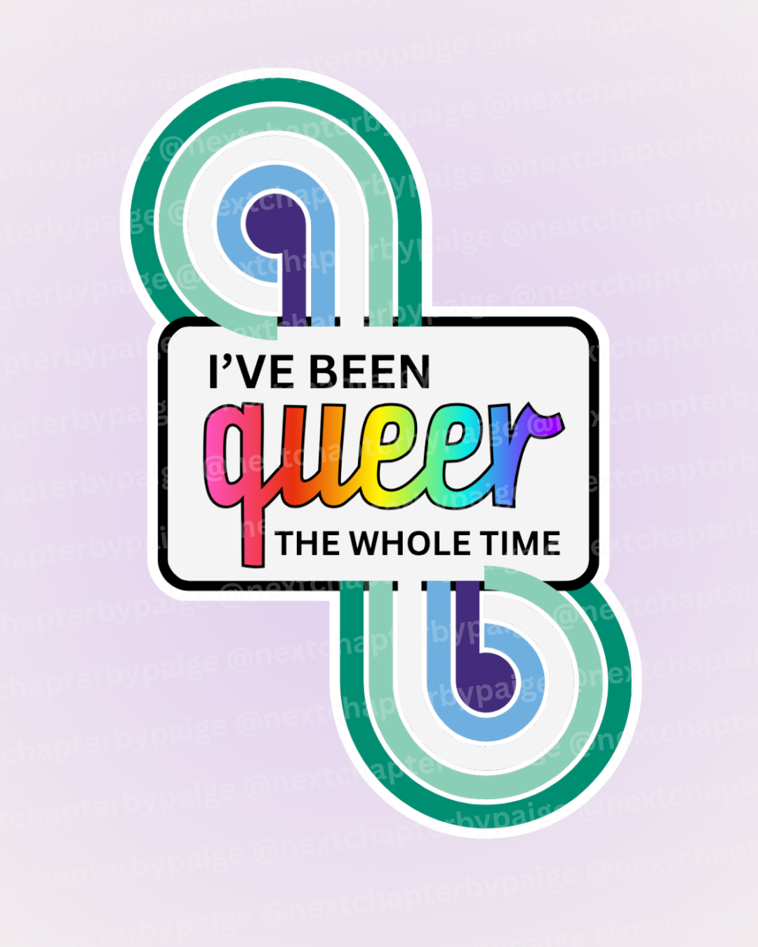 Gay / MLM "Queer The Whole Time" Sticker