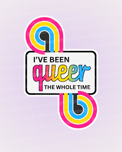 Pan "Queer The Whole Time" Sticker