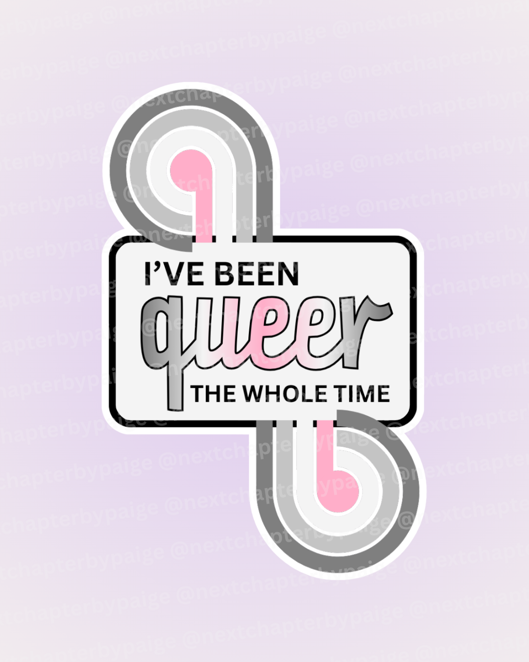 Demi Girl "Queer The Whole Time" Sticker