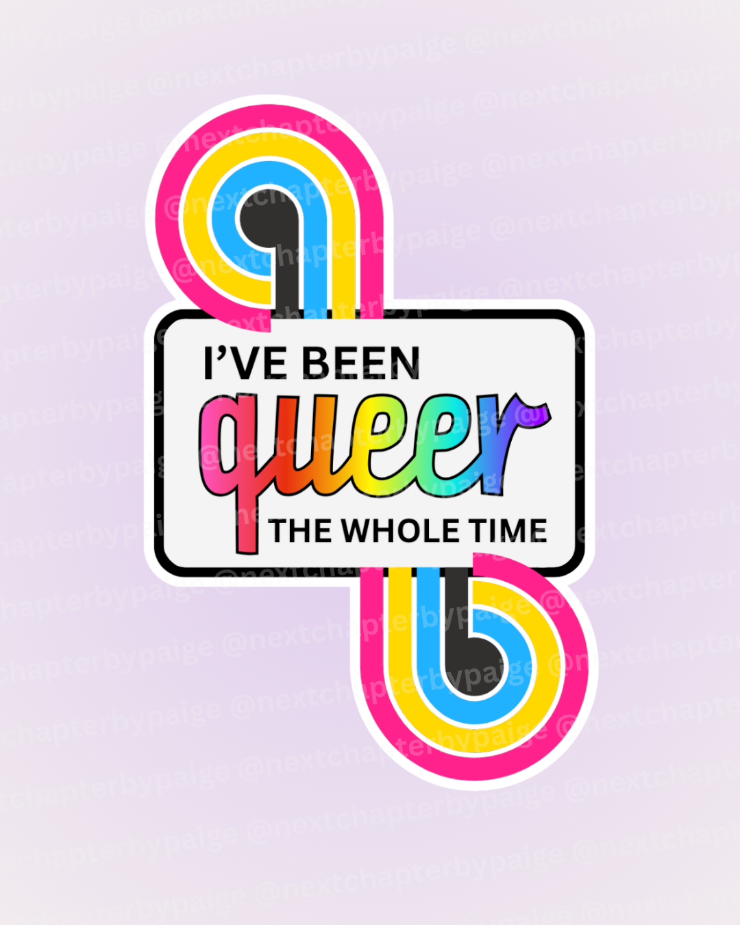 Pan "Queer The Whole Time" Sticker