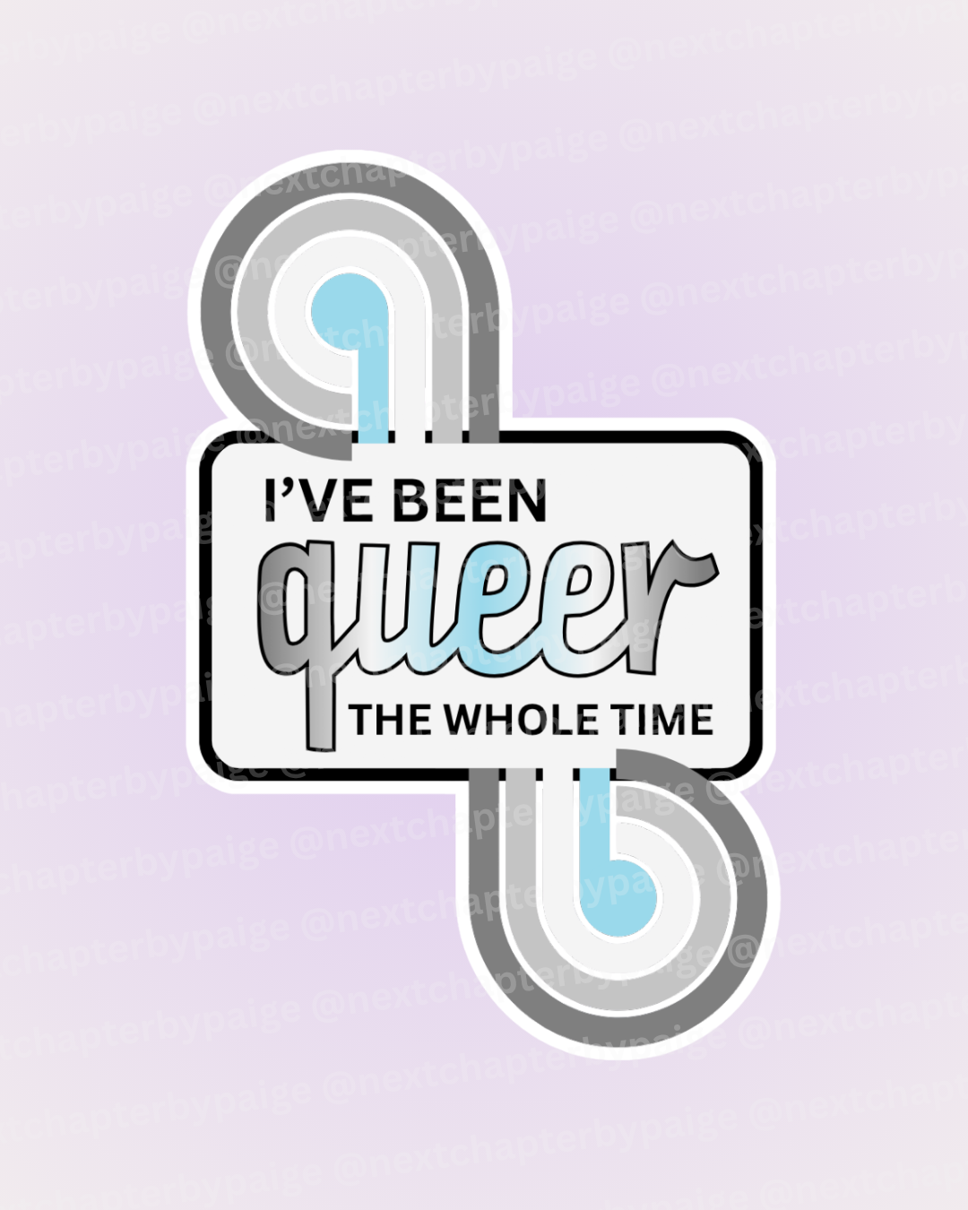Demi Boy "Queer The Whole Time" Sticker