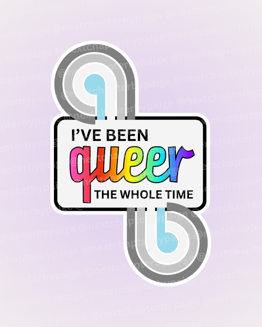 Demi Boy "Queer The Whole Time" Sticker