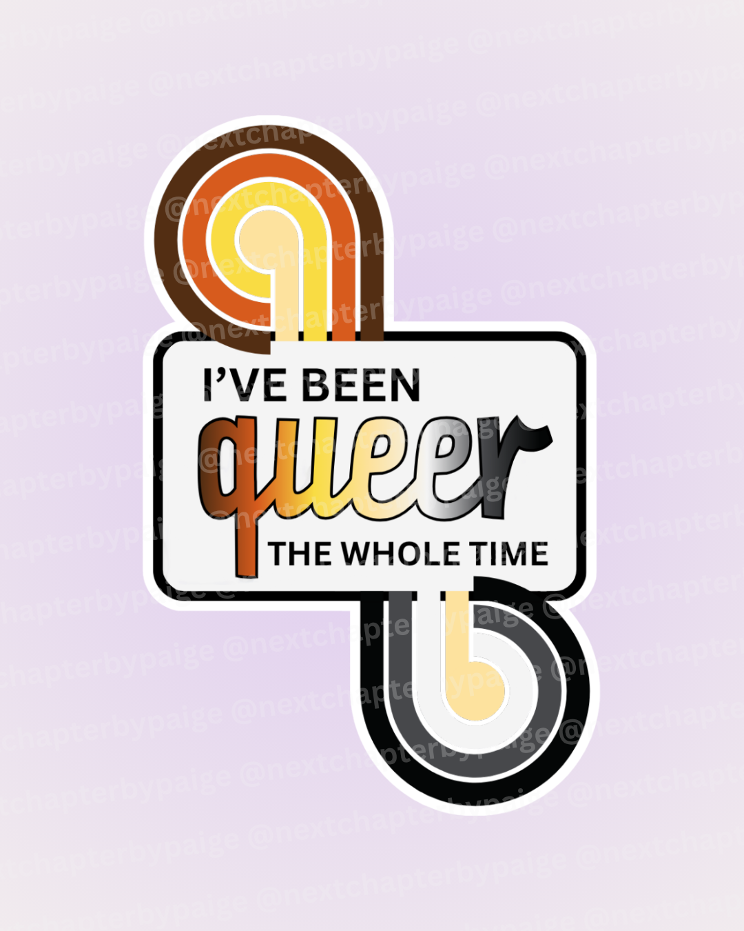 Bear "Queer The Whole Time" Sticker