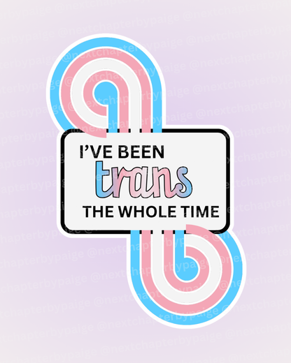 Trans "The Whole Time" Sticker